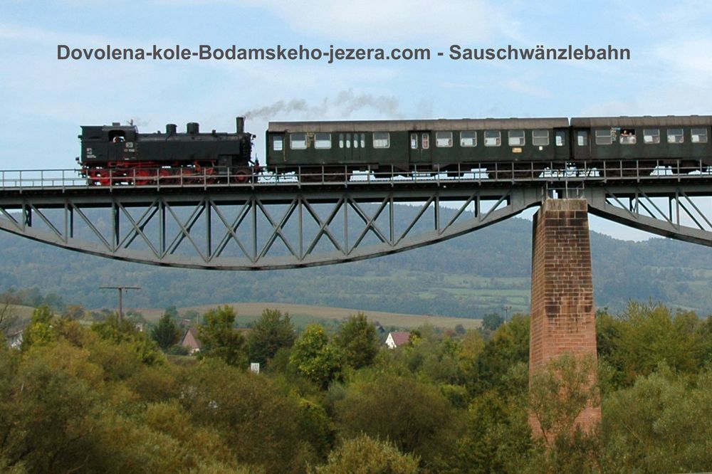 Historické železnice na Bodamském jezeře - Sauschwänzlebahn Blumberg-Weizen